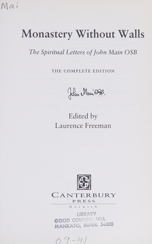 Monastery without walls