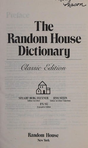 The Random House dictionary