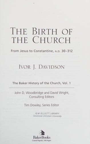 The Baker history of the church