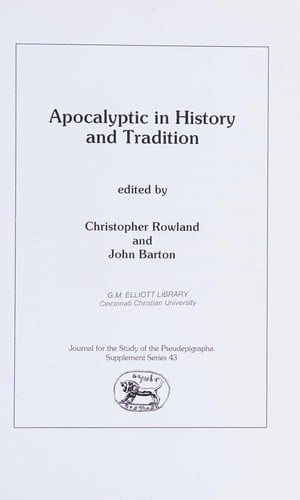 Apocalyptic in history and tradition