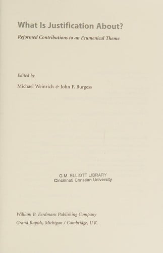 What is justification about?