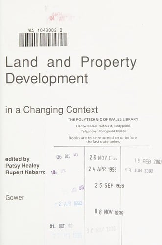 Land and property development in a changing context