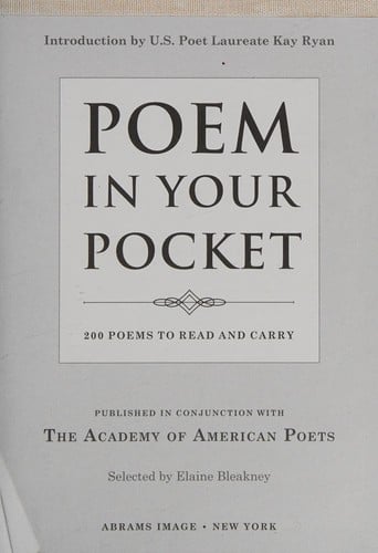 Poem in your pocket