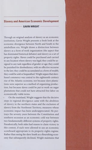 Slavery and American economic development