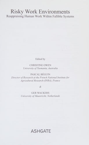 Risky work environments