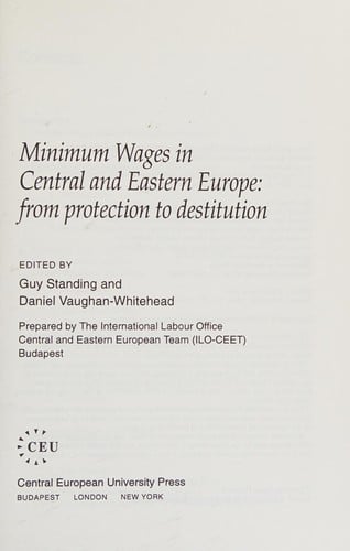 Minimum wages in Central and Eastern Europe