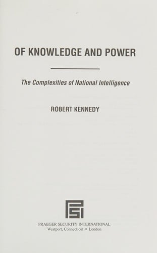 Of knowledge and power