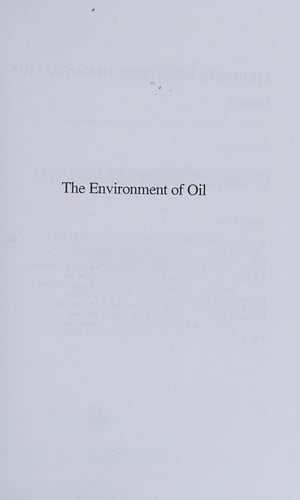 The Environment of oil