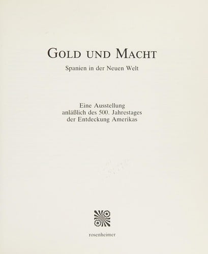 Gold und Macht