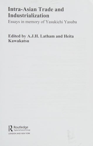 Intra-Asian trade and industrialization