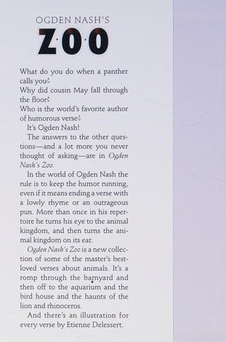 Ogden Nash's zoo