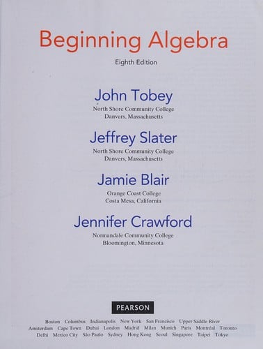 Beginning algebra