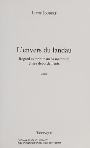 L'envers du landau