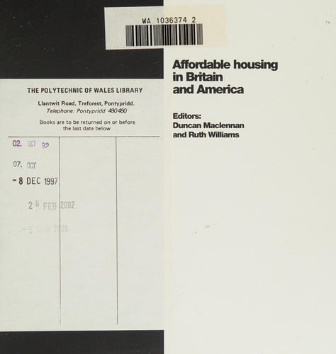 Affordable housing in Britain and America