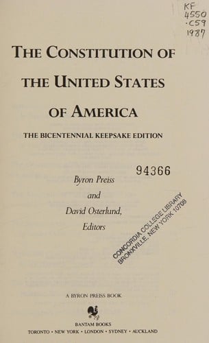 The Constitution of the United States of America