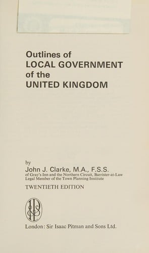 Outlines of local government of the United Kingdom