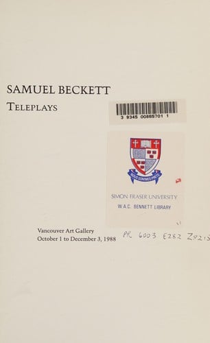 Samuel Beckett teleplays