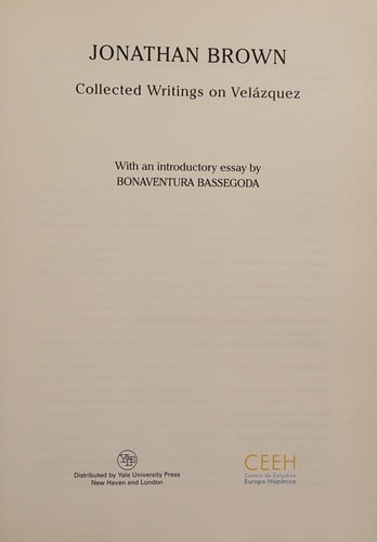 Collected writings on Velazquez