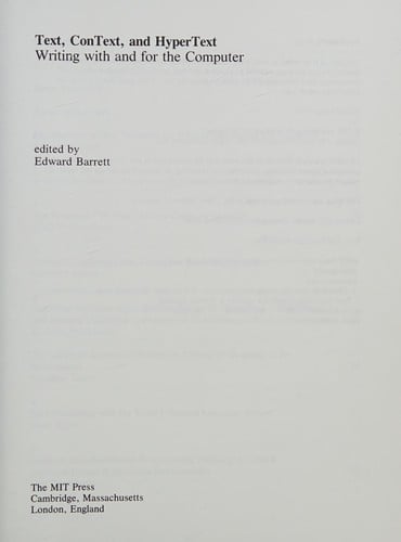 Text, context, and hypertext