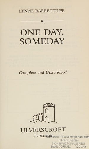 One day, someday