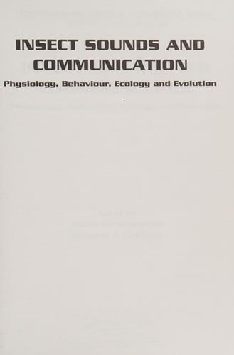 Insect sounds and communication