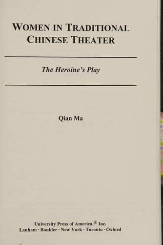 Women in traditional Chinese theater