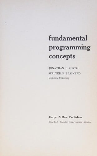 Fundamental programming concepts