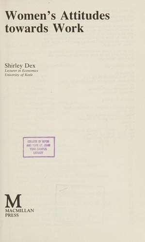 Women's attitudes towards work