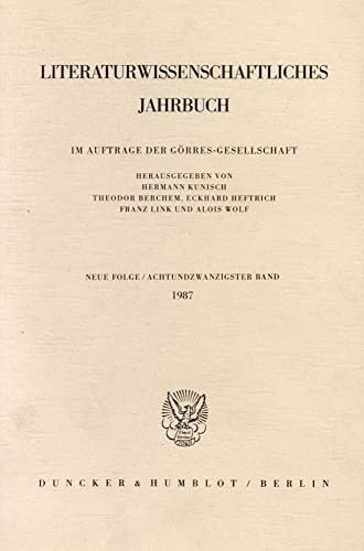 Literaturwissenschaftliches Jahrbuch