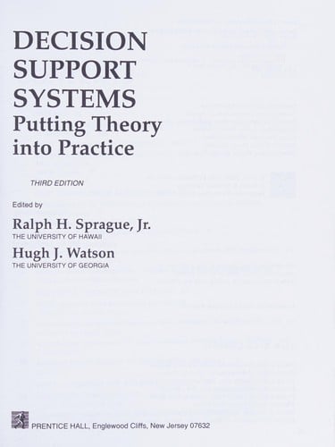 Decision support systems