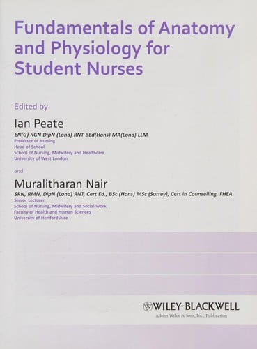 Fundamentals of anatomy and physiology for student nurses