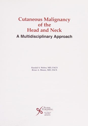 Cutaneous malignancy of the head and neck