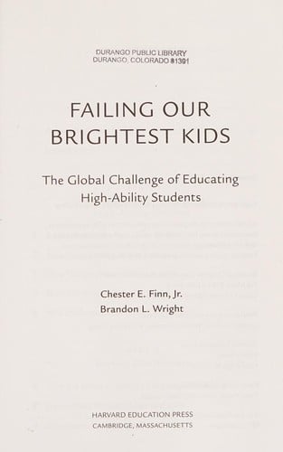 Failing our brightest kids
