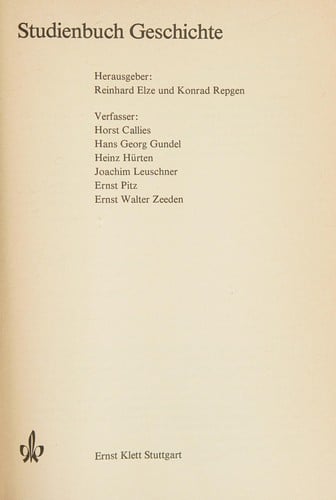 Studienbuch Geschichte