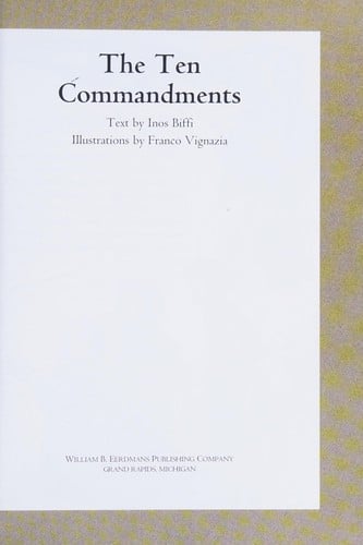 The Ten commandments