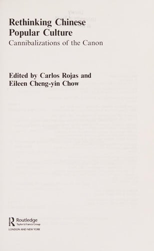 Rethinking Chinese popular culture