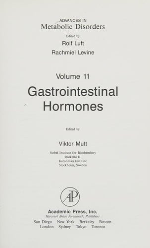 Advances in metabolic disorders