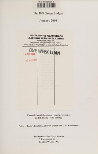 The IFS green budget