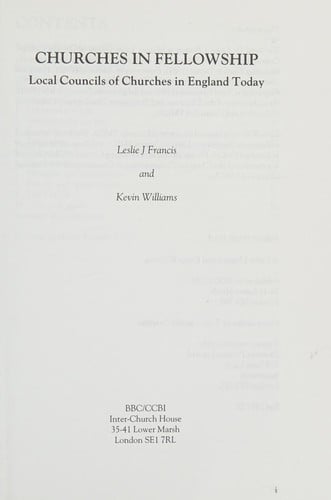 Churches in fellowship