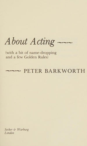 About acting