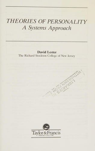 Theories of personality