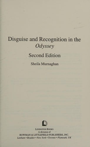 Disguise and recognition in the Odyssey