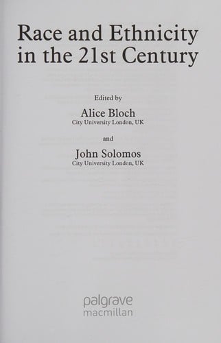 Race and ethnicity in the 21st century