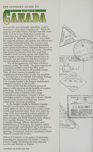 The Insider's guide to western Canada