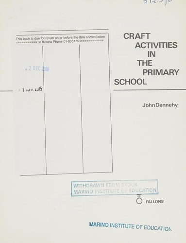 Craft activities in the primary school
