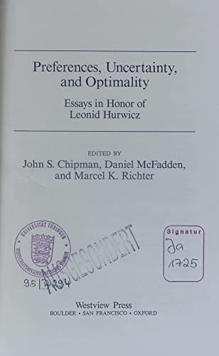 Preferences, uncertainty, and optimality