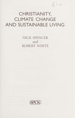 Christianity, climate change, and sustainable living