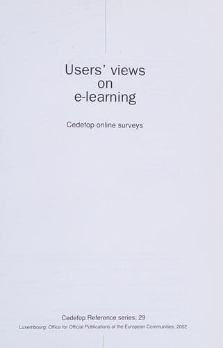 Users' views on e-learning