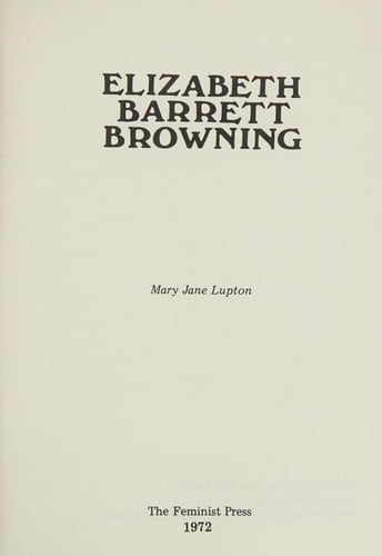 Elizabeth Barrett Browning