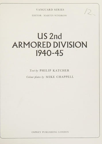 US 2nd Armored Division 1940-45